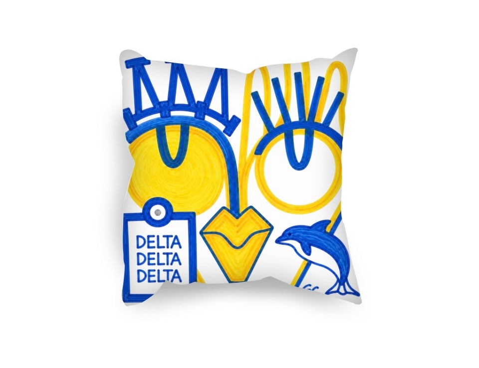 “Tri-Delta Gal” Pillow Cover