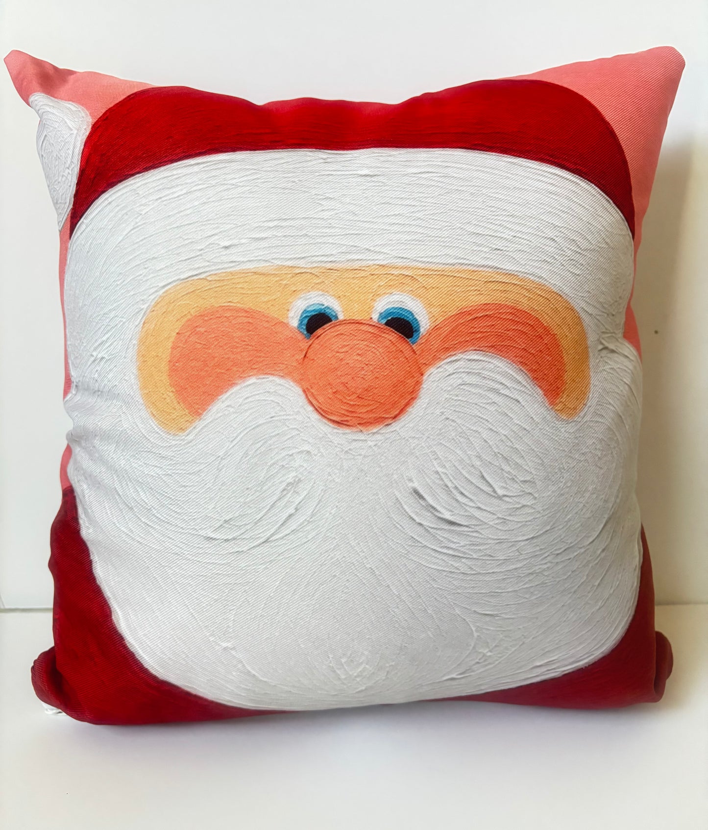 “Holly Jolly Santa” Pillow Cover