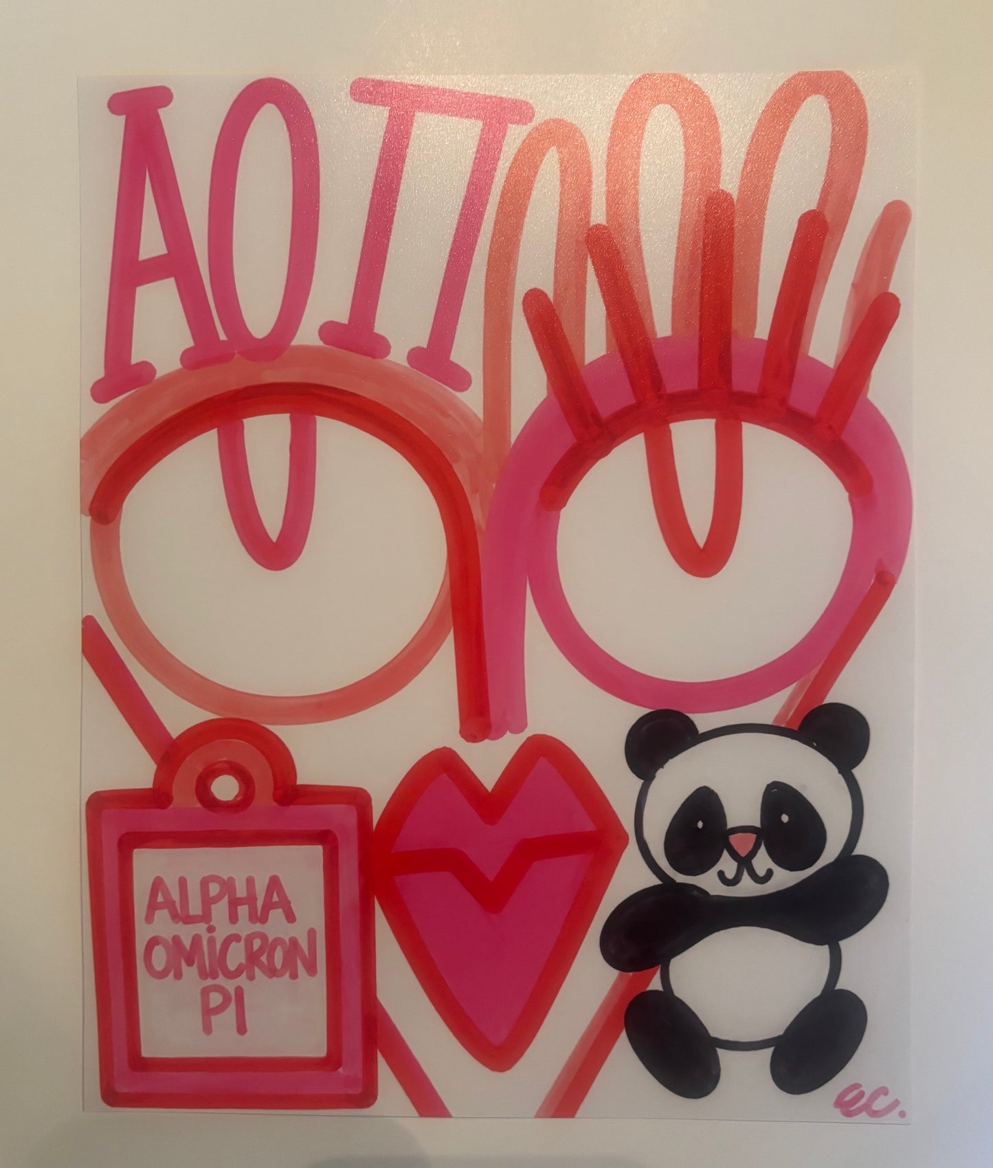 “A O PI Girl” Frameable
