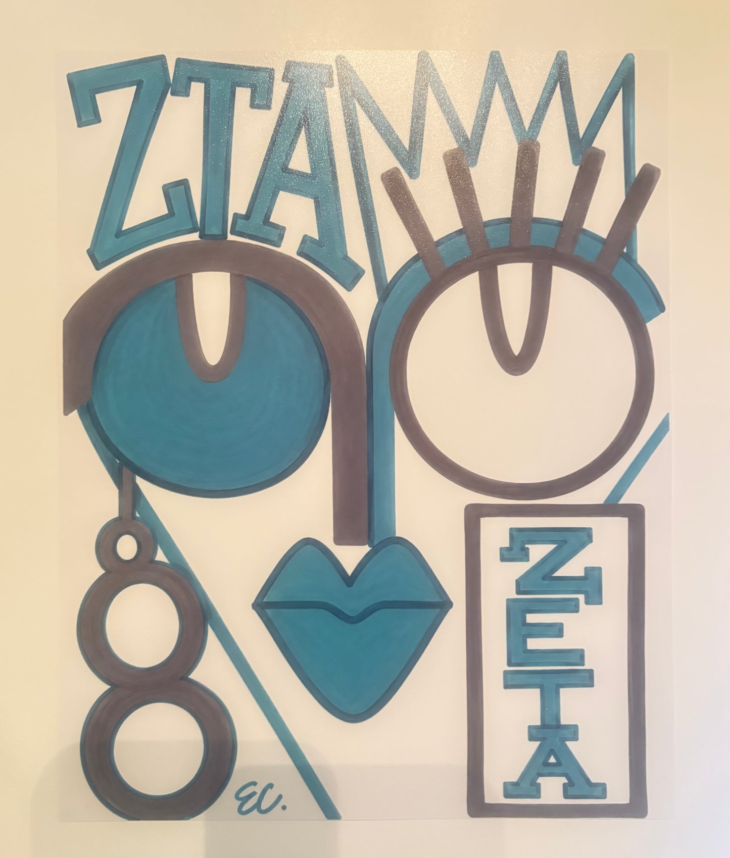 “Zeta Girl” Frameable