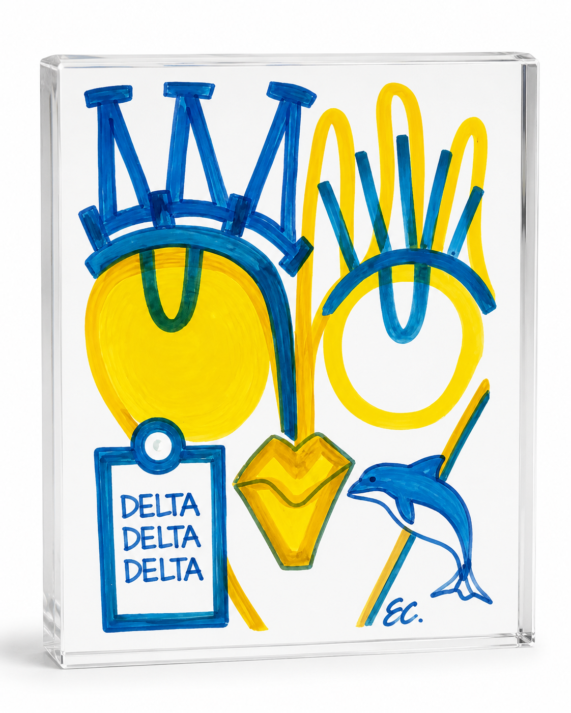 “Delta Delta Delta Girl”  Shelfie