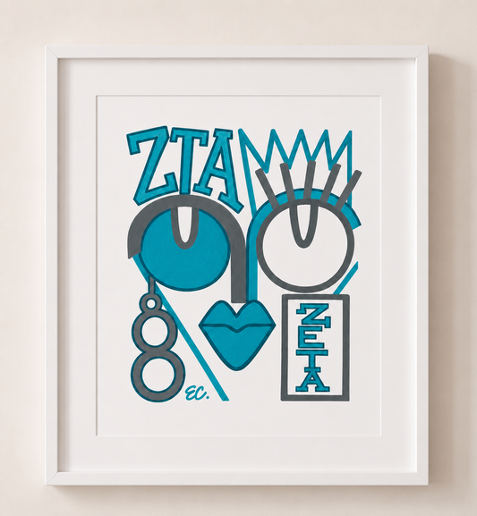 “Zeta Girl” Frameable