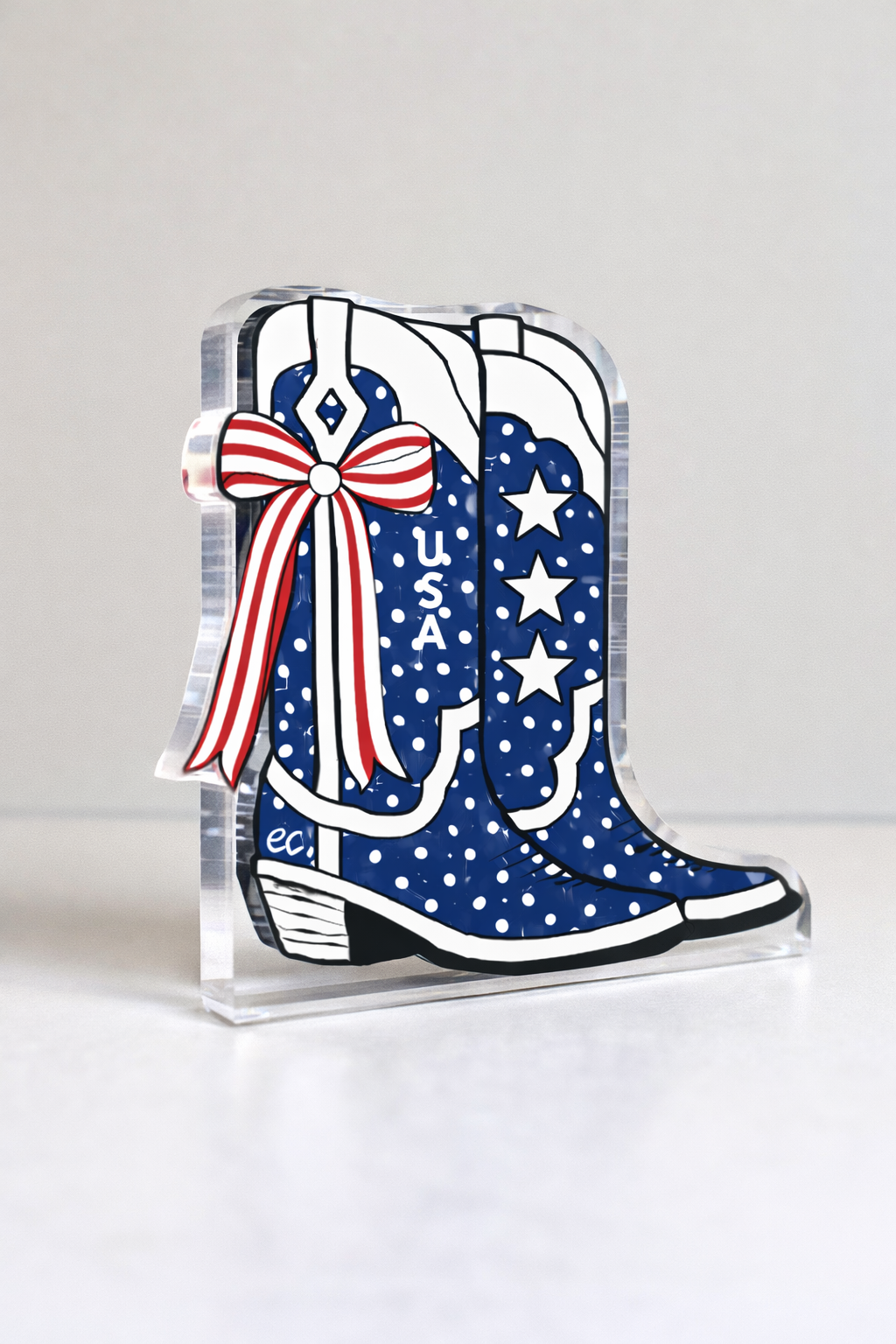 “Red, White & Boot” Shelfie